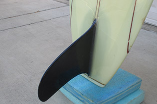 Fin of 1967 Bing Vintage Surfboard