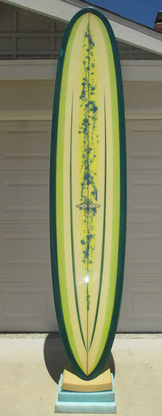 Deck of 1967 Ekstrom Vintage Surfboard