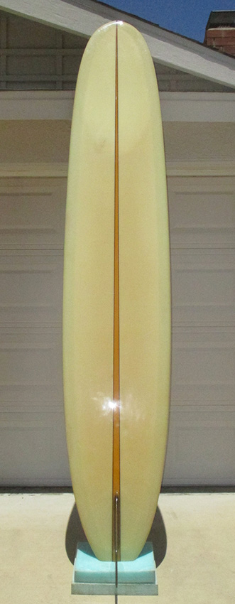 Bottom of 1968 Rick Dru Harrison 'Improvisor'  Vintage Surfboard