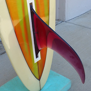 Fin of 1969 Hansen Transition  Vintage Surfboard