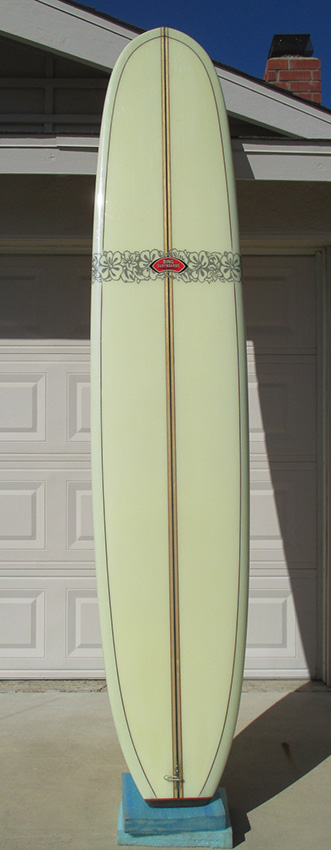 Deck of 1997 Bing DNN Vintage Surfboard