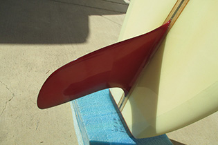 Fin of 1997 Bing DNN Vintage Surfboard