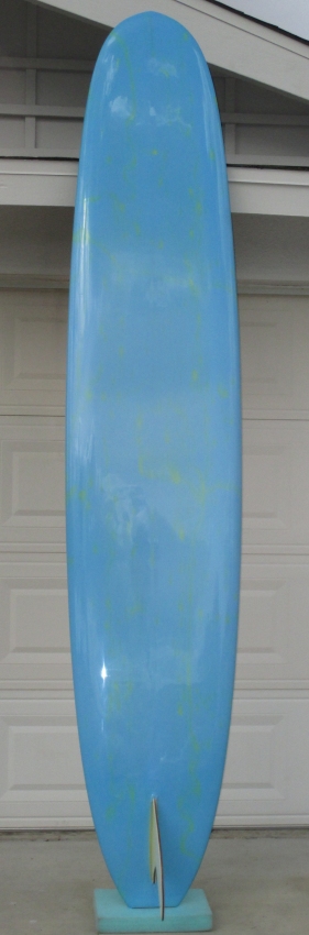 Bottom of 1966 Hansen Master - Vintage Surfboard